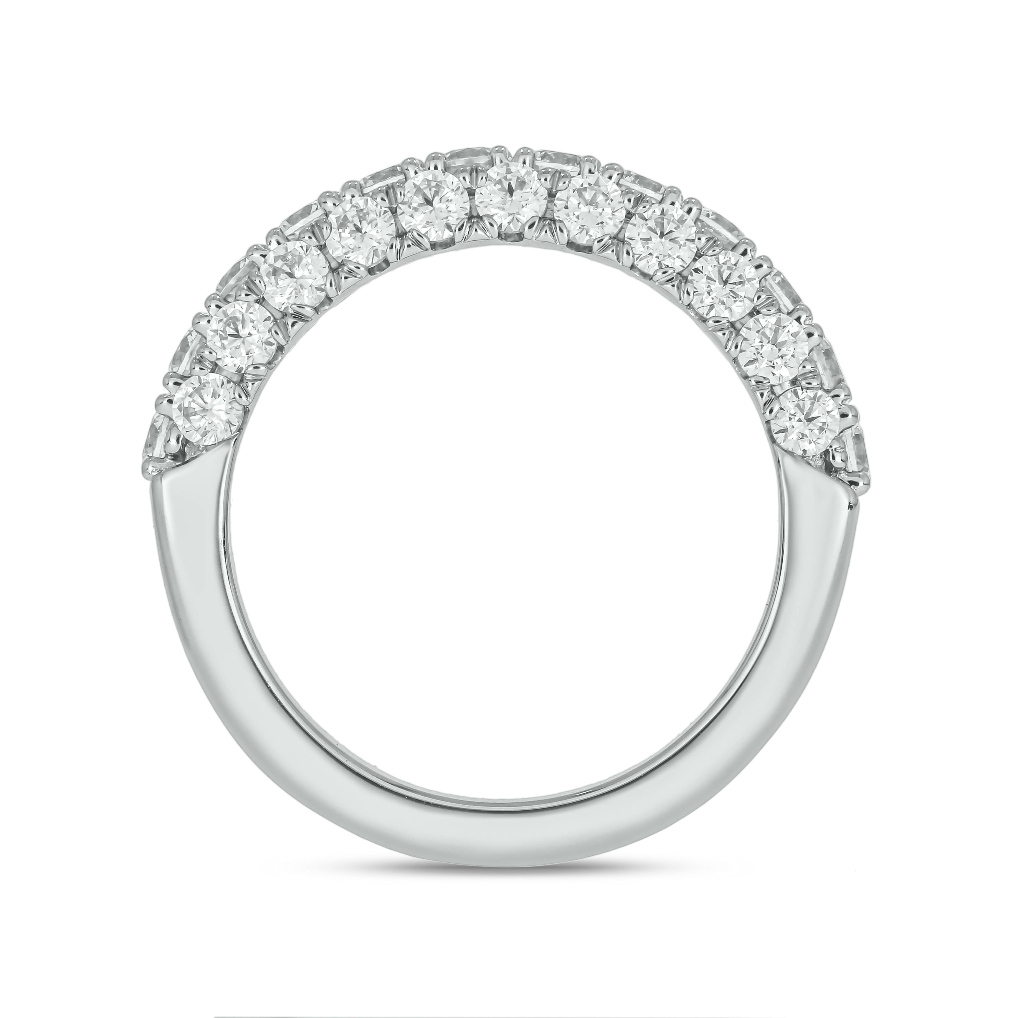White gold and diamond band top